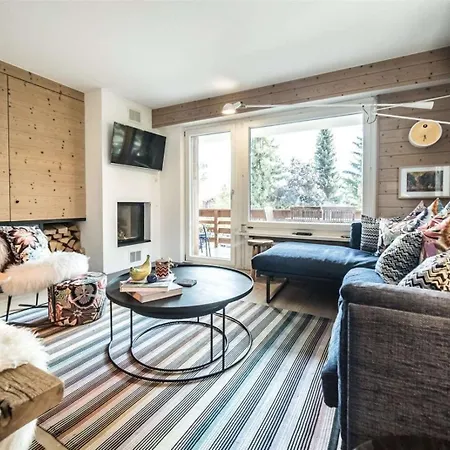 Modern City Chic Styling Whilst Incorporating Alpine Features Apartment